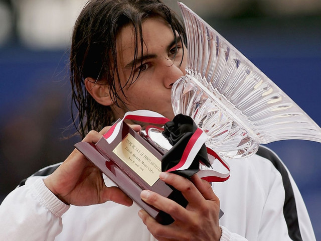 his 2005 triumph was one of 11 titles nadal captured that year eight of them on clay at costa do sauipe acapulco monte carlo barcelona rome the french open bastad and stuttgart photo afp his 2005 triumph was one of 11 titles nadal captured that year eight of them on clay at costa do sauipe acapulco monte carlo barcelona rome the french open bastad and stuttgart photo afp