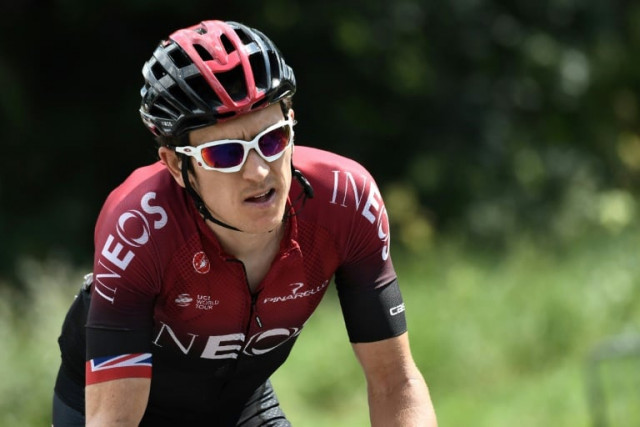 welshman rode a trio of 12 hour rides over three days on a turbo bike in the garage of his home in cardiff photo afp