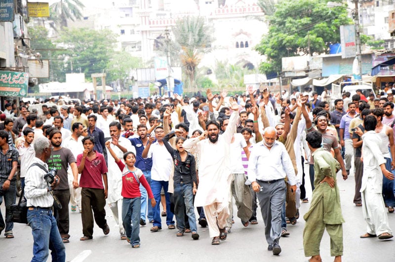 blasphemy protest against four people and the printing press