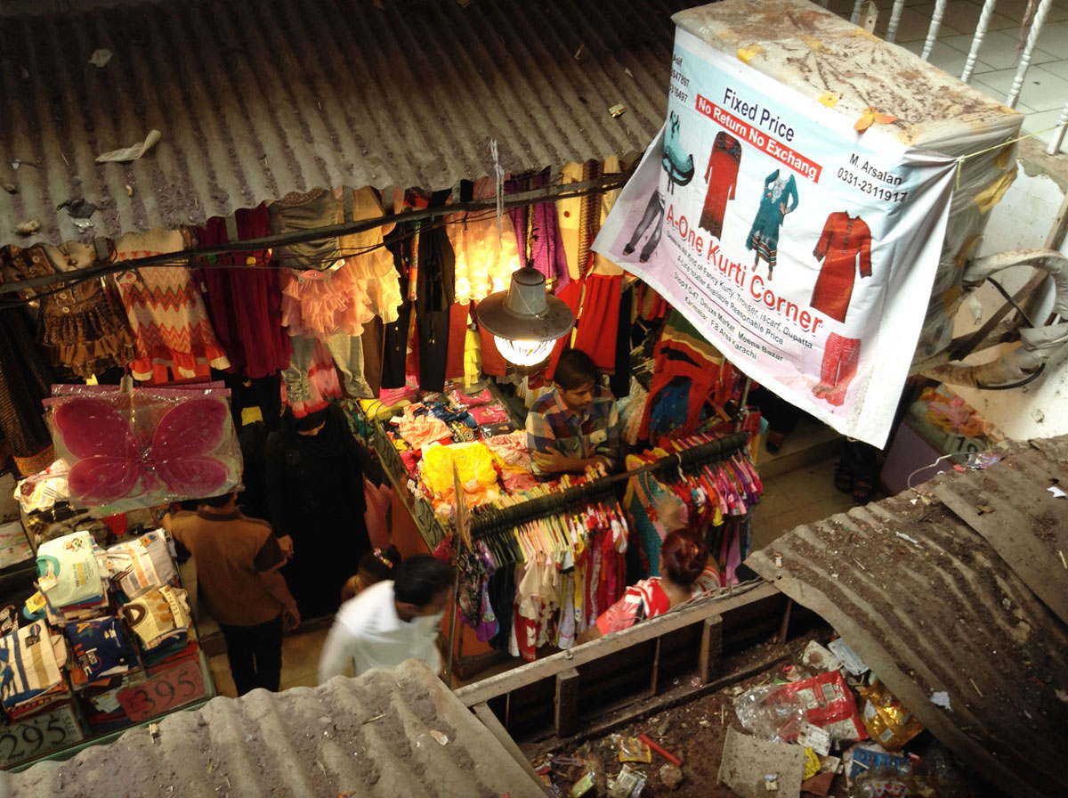 a view of the shops from the top floor photo express file