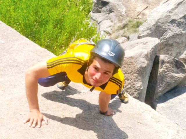 yasin can be seen climbing up rocks photo express yasin can be seen climbing up rocks photo express