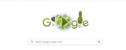 google doodle celebrates bees on earth day