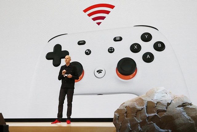 google vice president and general manager phil harrison speaks during a google keynote address announcing a new video gaming streaming service named stadia that attempts to capitalise on the company 039 s cloud technology and global network of data centers at the gaming developers conference in san francisco california us march 19 2019 photo reuters