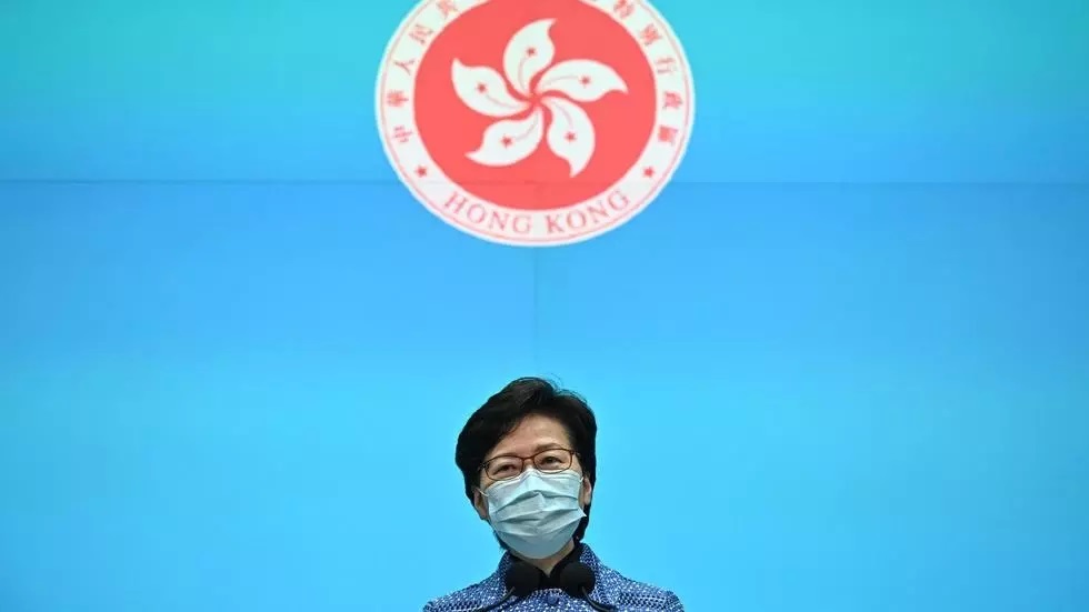 activists have accused chief executive carrie lam 039 s government of taking advantage of the world being distracted by the coronavirus pandemic photo afp