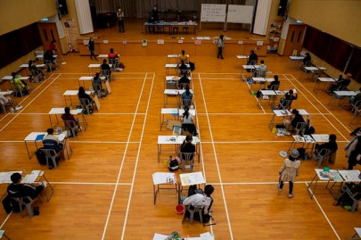 masked hong kong students take final school exams after coronavirus delay masked hong kong students take final school exams after coronavirus delay
