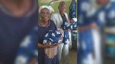 68 year old nigerian woman gives birth to twins