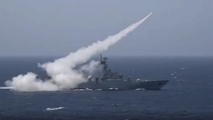 pakistan navy successfully demonstrates anti ship missile firing in north arabian sea photo radio pakistan