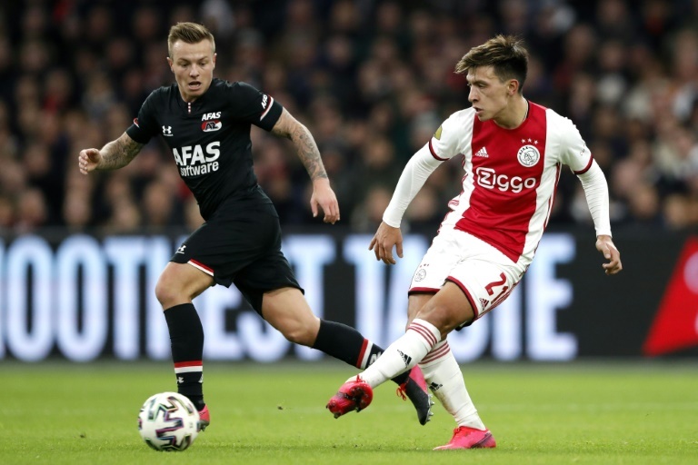 no team were declared champions after ajax and az alkmaar were left level on points at the top of the table with nine games still to play photo afp