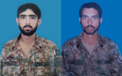two soldiers martyred in north waziristan operation