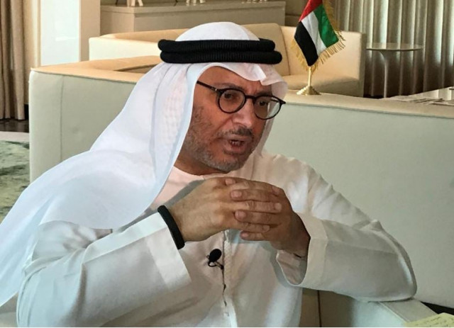 uae minister of state for foreign affairs anwar gargash attends an interview with reuters in abu dhabi united arab emirates june 7 2017 photo reuters