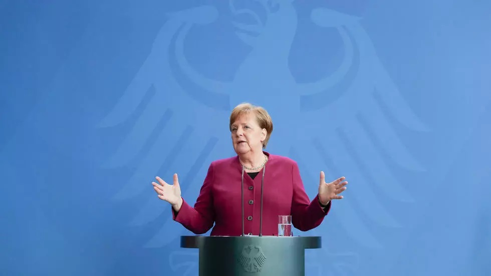 german chancellor angela merkel has urged caution and slammed growing impatience to shake off the curbs on public life introduced a month ago to slow contagion photo afp file