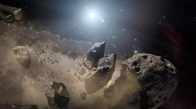 a nasa artist 039 s concept of a broken up asteroid photo reuters