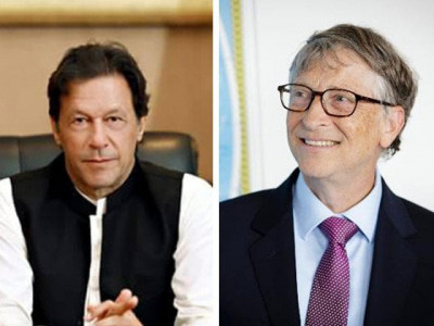 pm imran bill gates exchange views on covid 19 polio eradication pm imran bill gates exchange views on covid 19 polio eradication
