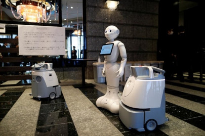 robots on hand to greet japanese coronavirus patients in hotels robots on hand to greet japanese coronavirus patients in hotels