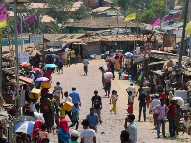 rohingya refugees are seen in kutupalong refugee camp in ukhia bangladesh photo afp file