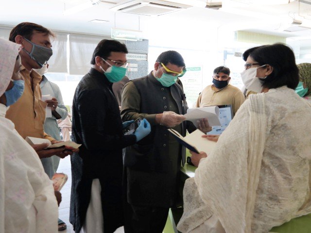 dr sania nishta sapm on social protection and poverty alleviation reviewing arrangements in the newly opened nadra offices in islamabad photo pid