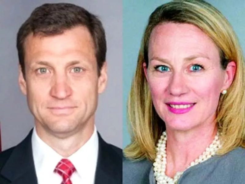 file photo of thomas l vajda l and ambassador alice wells r file photo of thomas l vajda l and ambassador alice wells r