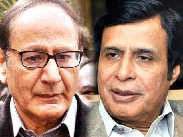 chaudhry shujaat hussain and chaudhry pervez elahi photo file