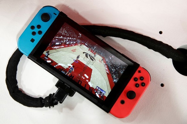 a nintendo switch game console is pictured at the paris games week pgw a trade fair for video games in paris france october 29 2019 photo reuters