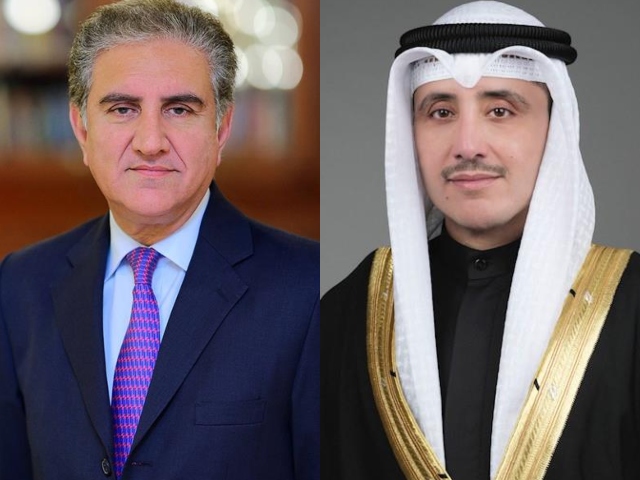 foreign minister shah mahmood qureshi and his kuwaiti counterpart sheikh dr ahmad nasir al muhammad al sabah agreed to stay closely engaged on all matters of mutual interest photo file