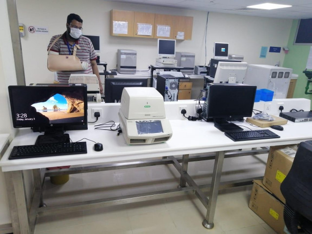 pcrs provided to the indus hospital by pcmd