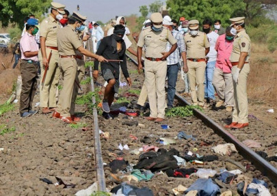 indian train kills 14 workers laid off in coronavirus lockdown indian train kills 14 workers laid off in coronavirus lockdown