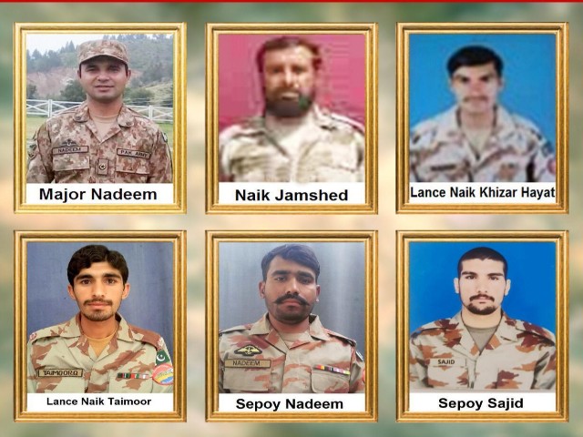 six fc soldiers including major martyred in ied blast near pak iran border