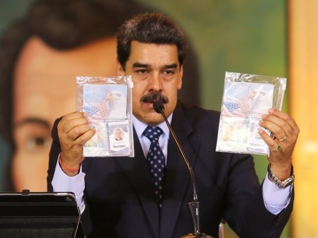 venezuela president nicolas maduro had vowed two americans would face trial for allegedly being part of a mercenary force that tried to invade the south american country photo afp