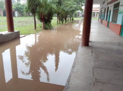 flooded schools greet students