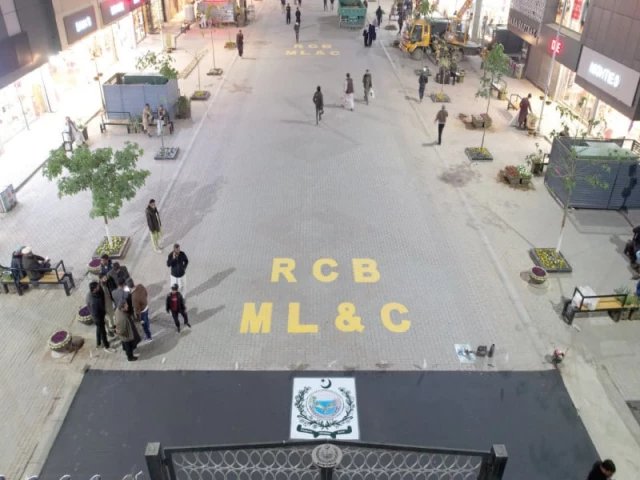 pedestrians stroll along rawalpindi s first underground cabling based walking street featuring heavy gates at each block entrance and exit while canning and kashmir roads remain open for traffic photo express pedestrians stroll along rawalpindi s first underground cabling based walking street featuring heavy gates at each block entrance and exit while canning and kashmir roads remain open for traffic photo express