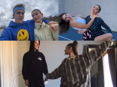 justin bieber ariana grande release star studded quarantine anthem justin bieber ariana grande release star studded quarantine anthem