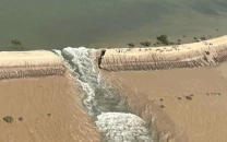 manchar lake dries sand replaces water