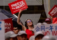 people attend a rally outside of el museo del barrio for the final public hearing and vote of new york city s rent guidelines board on rent stabilized apartments in new york city u s june 25 2026 photo reuters