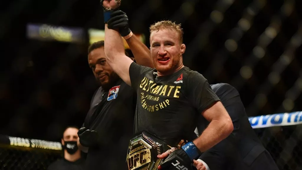 the win puts the 31 year old american in position to face khabib nurmagomedov later this year for the undisputed title photo afp the win puts the 31 year old american in position to face khabib nurmagomedov later this year for the undisputed title photo afp