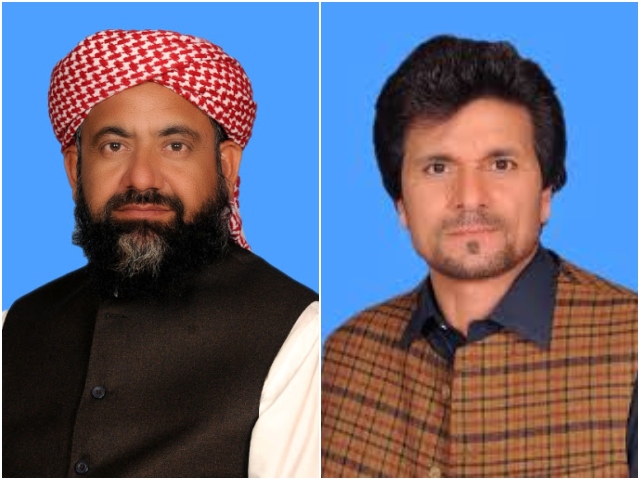 mma s syed mehmood shah left and pti s gul zafar khan right have contracted the infection photo file