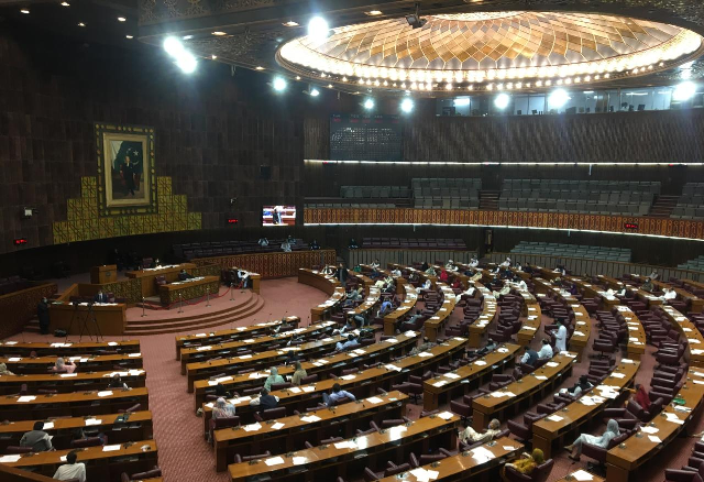 na session was convened under the chair of deputy speaker qasim suri photo express