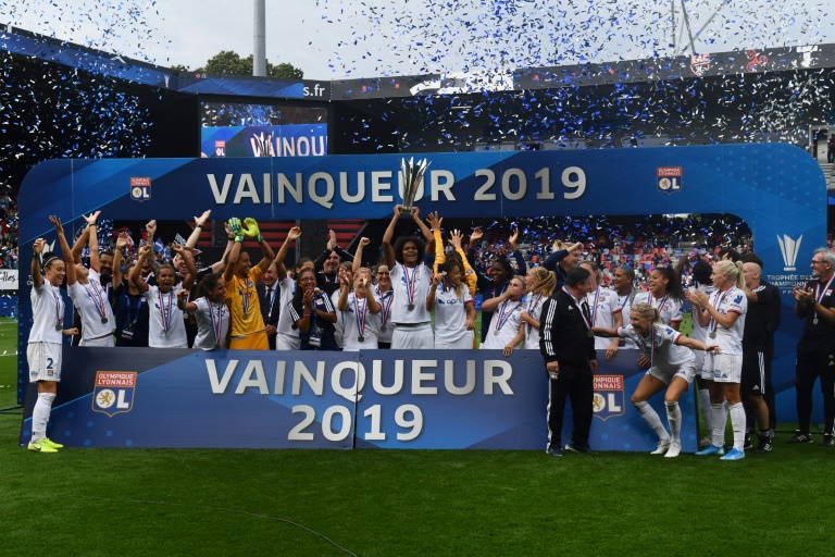 lyon winners of the past four women 039 s champions league finals have claimed the french title every year since 2007 photo afp