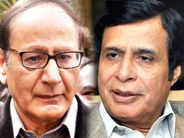 chaudhry shujaat hussain and chaudhry pervez elahi photo express file chaudhry shujaat hussain and chaudhry pervez elahi photo express file
