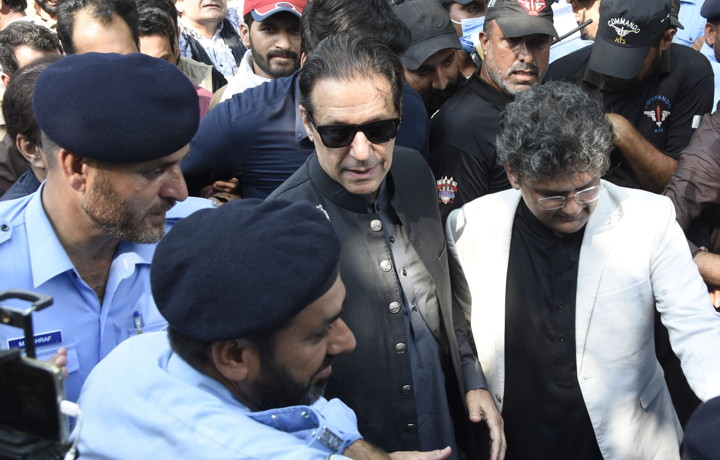 pti chief and former premier imran khan arrives at the ihc for contempt case hearing in islamabad on sept 08 2022 photo online