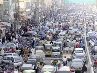 lahore witnesses gridlocks long queues of shoppers lahore witnesses gridlocks long queues of shoppers