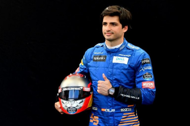 signing sainz will end any lingering speculation about six time champion lewis hamilton leaving mercedes for ferrari photo afp