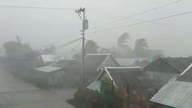 philippines evacuates hundreds of thousands as typhoon makes landfall