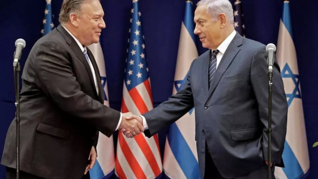 file photo of us secretary of state mike pompeo l prime minister benjamin netanyahu r photo afp