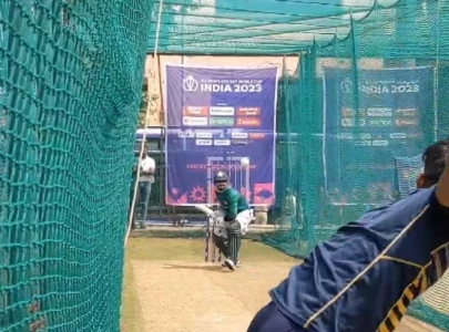 watch pakistan team holds first training session in india for world cup