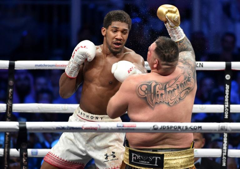 britain 039 s joshua was originally scheduled to fight kubrat pulev at the tottenham hotspur stadium on june 20 photo afp