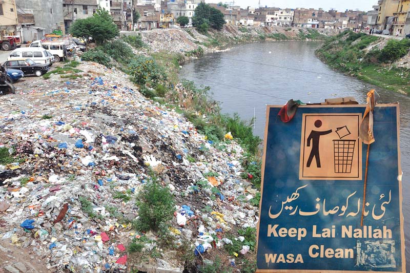 residents of the area have dumped garbage right next to a sign urging citizens to keep leh clean photo file