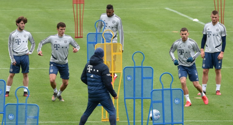 bayern munich who were four points clear at the top of the table when the season was suspended in march will resume their quest for an eighth successive bundesliga title when they play in the capital against union berlin photo afp