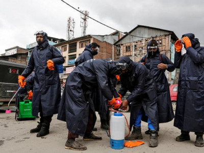 occupied kashmir sees over 100 new virus cases in highest spike occupied kashmir sees over 100 new virus cases in highest spike