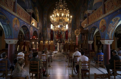after weeks of lockdown overjoyed greeks return to church after weeks of lockdown overjoyed greeks return to church