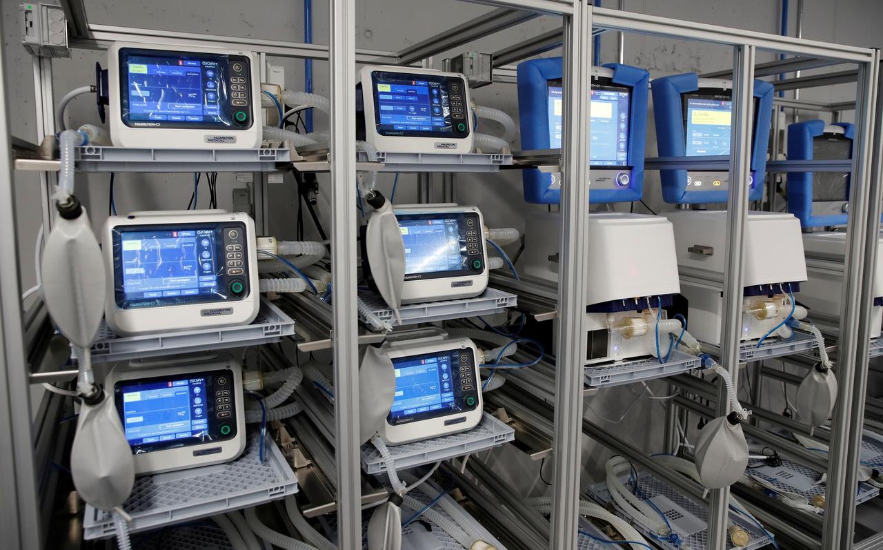 a reuters image showing ventilators